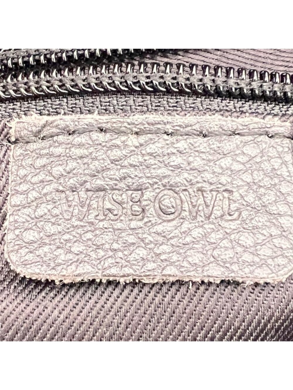 Wise Owl Soft Leather Crossbody Bag Dark Brown Adj Strap Multiple Zipper Pockets - Picture 13 of 16